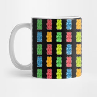 Rainbow Gummy Bears Pattern Mug